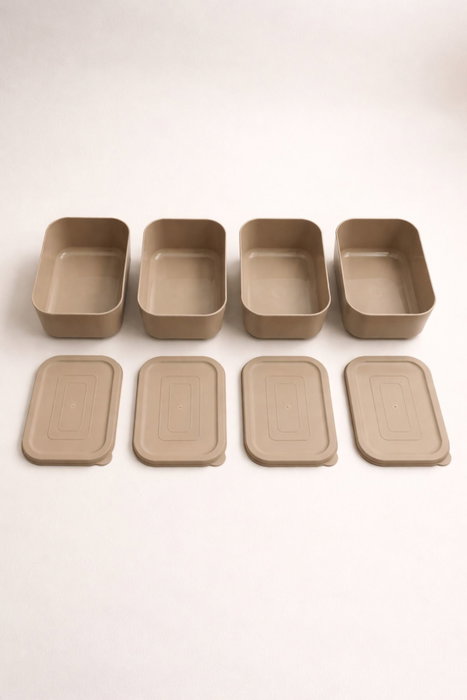 Hermia Juego de 6 Cajas de Almacenamiento Gris BU0055